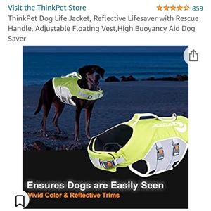 Dog life jacket